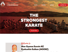 Tablet Screenshot of kyokushinkarate.co.nz